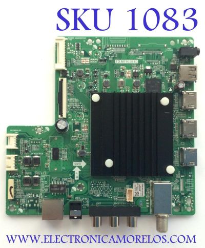 MAIN PARA TV INSIGNIA / NUMERO DE PARTE 098009002130 / TD.MT9020.63 / MBS22010045 / DISPLAY T430QVN03.B / MODELO NS-43F301NA22